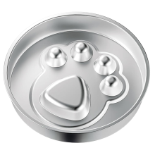 Stainless Steel Dog Bowls - Non-Slip Metal Bowl for Large & Medium Breeds, Puppy Puzzle Feeder Food Dish Claw