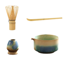 Japanisches Matcha-Set mit Keramikschale, Bambus-Schneebesen, Teelöffel, Tee-Sets, Geschenke für Liebhaber, Zubehör für die Teezubereitung
