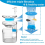 6 Pack Cat Water Fountain Filter, Diameter 4.1 Inch Filter Apply to Automatic Pet Replacement 3
