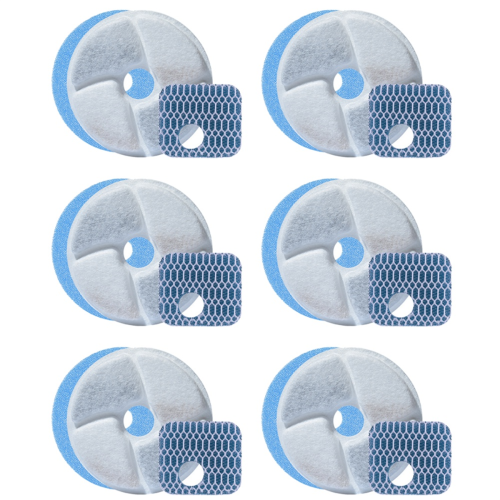 6 Pack Cat Water Fountain Filter, Diameter 4.1 Inch Filter Apply to Automatic Pet Replacement