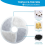 6 Pack Cat Water Fountain Filter, Diameter 4.1 Inch Filter Apply to Automatic Pet Replacement 4
