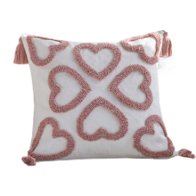 Fodera per cuscino Love Tuft con nappa, decorazione per la casa alla moda, 45x45 cm, per interni, soggiorno, divano, federa multifunzionale