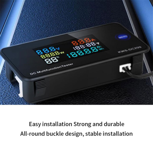 DC Digital Voltmeter Ammeter KWS DC200 100A LCD Display Power Energy Multimeter No Battery, 1