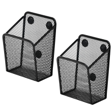 Magnetischer Kühlschrank-Stiftehalter, Metallgitterkorb, Aufbewahrungsbox A