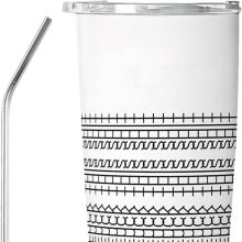 Funny Modern Insulated Tumbler - Sarcastic Stainless Steel Travel Mug with Hidden Message, Perfect for Gifting White