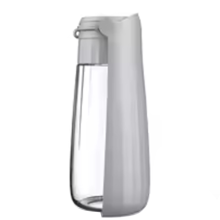 Water Bottle Outdoor Cup Small Medium Large Foldable Drinking Dispenser for Dogs Cats Pet Supplies Grey