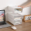 Transparent Desktop Storage Box Drawer Type Office File Bedroom Study Stack Combination Portable 3