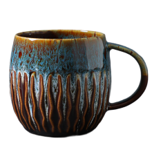 Coffee Mug - Handcrafted Look Ceramic Cup, Large Tea Mug, Microwave & Dishwasher Safe B