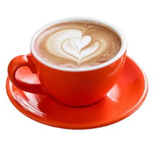 Minimalist 220ml Ceramic Coffee Cup Solid Color with Base Couple Mug European Style Tea Latte Red