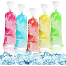 500 sacchetti di plastica per ghiaccioli - 4x12 sacchetti per ghiaccioli messicani, stampo per ghiaccioli, frullati