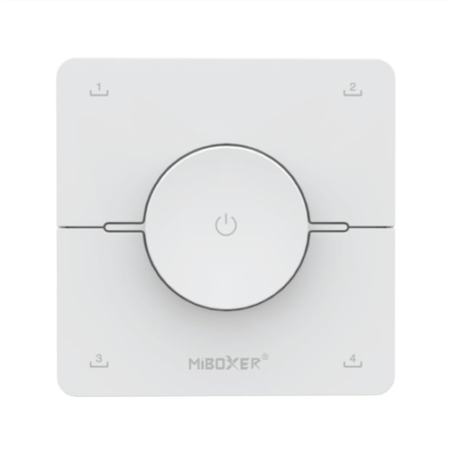 K0S 2.4GHZ Knob 4 Zone Panel Remote Adjust Color Temperature Brightness Dual White LED Dimmer Switch Controller