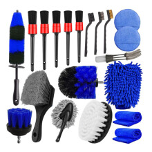 Set da 20 pezzi per la pulizia di pneumatici e cerchi per auto, multiuso, per auto, bagno e cucina