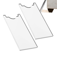 Clear Couch & Bed Stopper - Universal Wall Spacer (2‑Pack), Protects Walls, Prevents Fire Risks From Heaters B