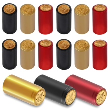 150 Pcs Wine Sealer for Bottles PVC Heat Shrink Capsules Bottle Caps Making Cellars and Home Use