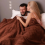 Coperta invernale calda, spessa, impermeabile e antimacchia, comoda, per coppie, romantica, codice M A 2