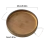Multi-Purpose Tray Storage Sofa Handrail Special Remote Control Snacks and Beverage Placement Round Brown 2