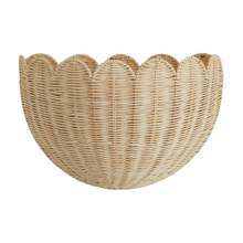 Gewebter Wandbehangkorb, Küchen-Imitation Rattan, dekorative Zeitschriftenaufbewahrung für Pflanzgefäße, Badezimmer, Handtücher, Balkon