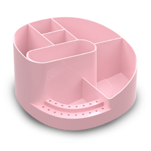 Support de perceuse à ongles 18 trous, organiseur de bureau professionnel rose