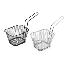 French Fry Serving Baskets Mini Stainless Steel Chips Deep Food Presentation Strainer Potato Cooking Gadgets