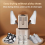 New Six-Arm Folding Telescopic Shoe Dryer Winter Deodorization Remove Moisture Socks EU 6