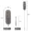 Microfiber Feathers Duster Extendable with Extra Long Pole Bendable Head Handle Dusters for CleCeilinganing 2