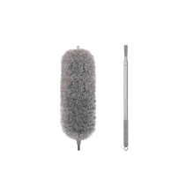Staubwedel aus Mikrofaserfedern, ausziehbar mit extra langer Stange, biegsamem Kopfgriff, Staubwedel zum Reinigen von Decken