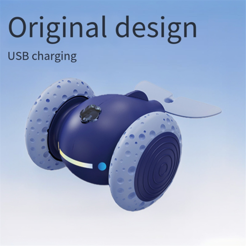 Rechargeable Cat Toys Automatic Obstacle Avoidance Interactive for Intelligent Design Accessories Blue 1