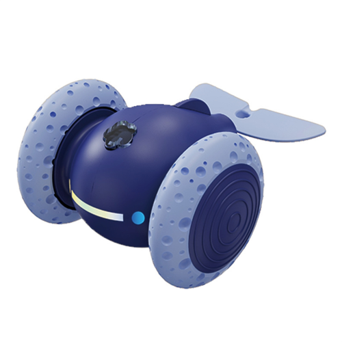 Rechargeable Cat Toys Automatic Obstacle Avoidance Interactive for Intelligent Design Accessories Blue