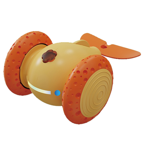 Rechargeable Cat Toys Automatic Obstacle Avoidance Interactive for Intelligent Design Accessories Yellow
