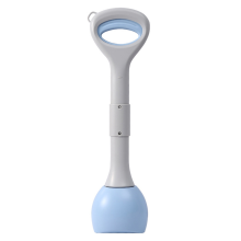 Dog Pooper Scooper - Poop for Medium Dogs with Ergonomic Handle Outdoor Pet Waste Cleanup Tool Blue