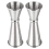 2 pezzi Jigger per barman, cocktail da 1 oz, accessori da bar, misurino, argento 1