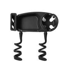 Universal Stroller Snack Tray Attachment with Dust Cover Sturdy Cup Holder Clamp