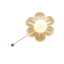 Creme Blütenblätter Deckenleuchte Flur AisleBalcony Veranda Treppenlicht Wandleuchte Harz Blume Lmap Indoor Decor