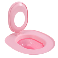 Smart Katzentoiletten-Trainingssitz mit rutschfestem ovalem Design, inkl. Pad-Box, Rosa