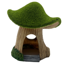 Aquarium Maison Résine Aquarium Grottes Champignon Cabane Paysage Grotte Cachette Crevettes Abri pour Mini Petit A