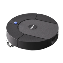 Automatic Mopping Robot Vacuum Cleaner 3in1 Smart Home Wireless Sweeping Wet and Dry Ultra-Thin Cleaning Machine Black