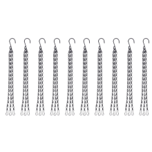 Lot de 10 mangeoires à oiseaux suspendues en imitation rotin pour pots de fleurs, bassin de culture décoratif, décoration de jardin