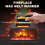 Flame Fireplace Wax Melt Warmer, Warmer with Timer, Electric for Scented EU Plug 3