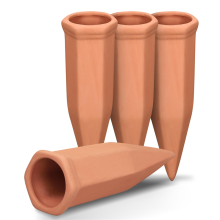 Terracotta Watering Spikes,Wine Bottle Stakes,Slow Release Self Planter Insert for Out Indoor Plants