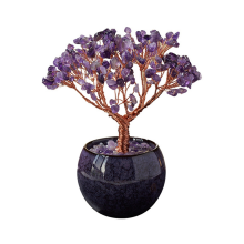 1PC Natural Crystal Citrine Quartz Tree Bowl Base Home Decor Family Friends Desk Ornament Gift B