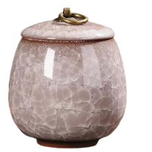 Portable Ceramic Teapot, Scented Tea, Dendrobium Pet Urn, Jar,Powder, Ointment, Mini Teapot Light Gray