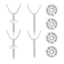 4-Pack Baby Gate Banister Adapter Y Spindle Rods M10 (10mm), Threaded for Pressure Mounted and Pet Safety Gates