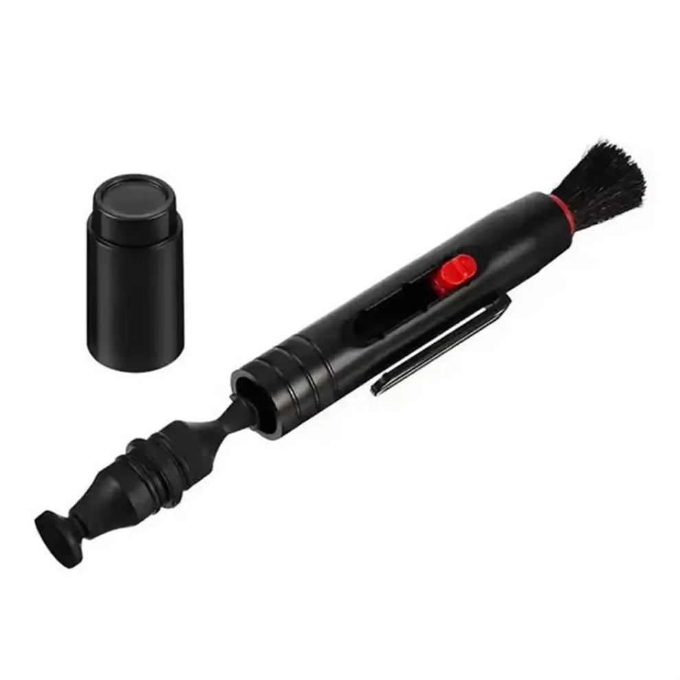 3 In 1 Kit Lens Cleaner Pen Dust For Dslr Vcr Dc Camera Lenses Filters Cleaning Retractable Brush Black 4851366129869