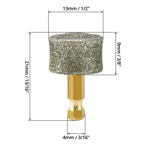 Dog Nail Grinder Replacement Head, 10 Pack Pet Diamond Tip Replacement, Professional Spare Grinding Head 2