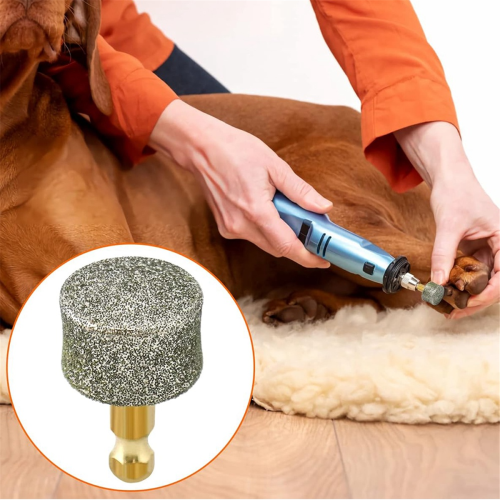 Dog Nail Grinder Replacement Head, 10 Pack Pet Diamond Tip Replacement, Professional Spare Grinding Head 1