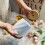Ceramic Canisters Set for Sugar Coffee Tea, Exquisite Storage Containers Sets with Serving Tray Decorative Pots 7