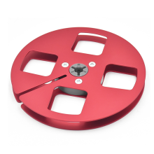 5 Zoll Tonband-Leerspule aus Aluminiumlegierung mit 4 Löchern für Studer ReVox zum Recorder, für 1/4 Bänder, Rot