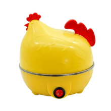 Eierkocher in Hühnerform für 7 Eier, Küchengerät zum Kochen von weichen und hartgekochten Eiern, UK-Stecker