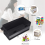 2pack CD Storage Boxes,CD Case Storage, Container Holds 32 CDs in Full Jewel Cases, 60 Slim Cases 3