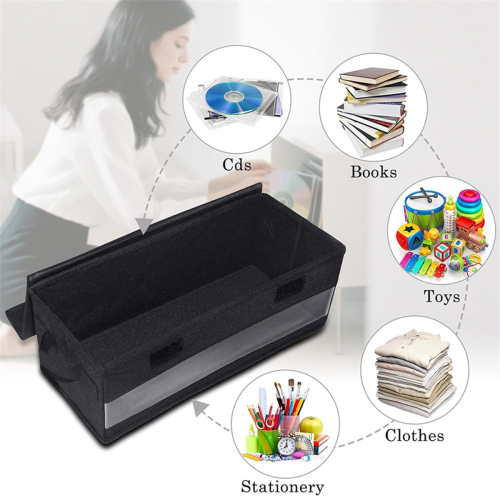 2pack CD Storage Boxes,CD Case Storage, Container Holds 32 CDs in Full Jewel Cases, 60 Slim Cases 2